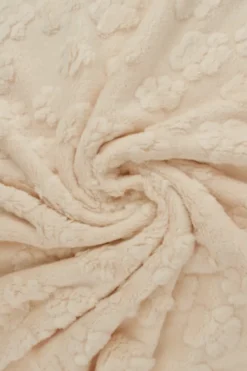 Knuffelfleece - Paw Prints - Champagne