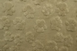 Knuffelfleece - Paw Prints - Dark Beige