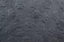 Knuffelfleece - Paw Prints - Dark Grey