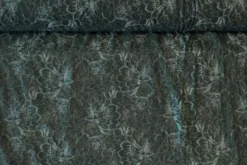 Lace - Dark Green Peony Flowers