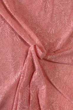 Lace - Warm Pink Peony Flowers