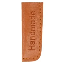 Leren koordeinden handmade - Groot bruin