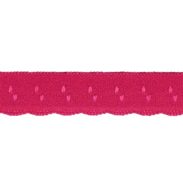 Lingerie Elastisch Vouwkant - Dark Fuchsia