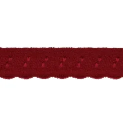 Lingerie Elastisch Vouwkant - Dark Red