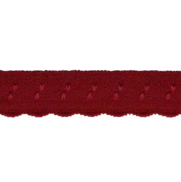 Lingerie Elastisch Vouwkant - Dark Red