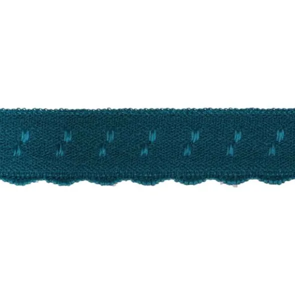 Lingerie Elastisch Vouwkant - Dark Petrol Green