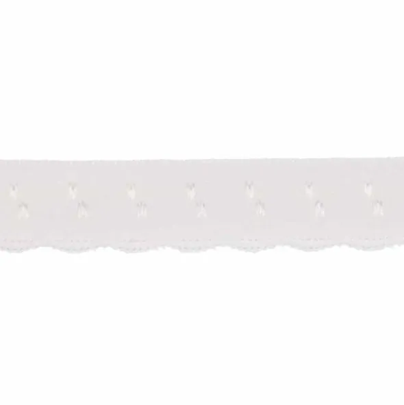 Lingerie Elastisch Vouwkant - Off White