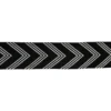 Luxe Tassenband 50mm - Arrow Stripes - Black
