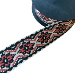 Luxe Tassenband 50mm - Bohemian Flower - Rusty