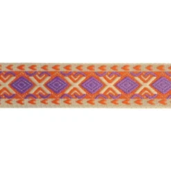 Luxe Tassenband 50mm - Graphic - Orange/Purple
