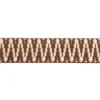 Luxe Tassenband 38mm -Ibiza Zigzag - Brown