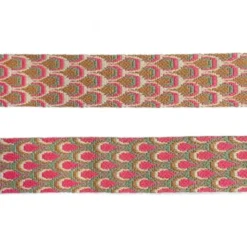 Luxe Tassenband - Peacock - Pink /Grey/Caramel