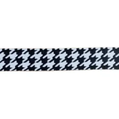 Luxe Tassenband - Pied de Coq - Black and White