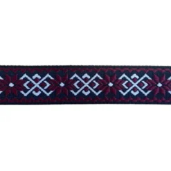 Luxe Tassenband - Snowflake - Bordeaux/Black/Beige