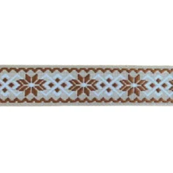 Luxe Tassenband - Snowflake - Caramel/Beige/White