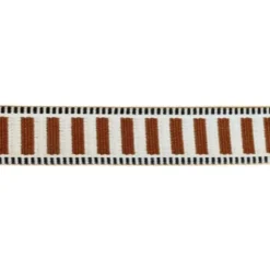Luxe Tassenband - Stripes - Champagne/Brown