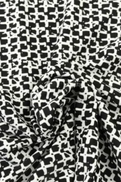 Lycra - Black and White Cross