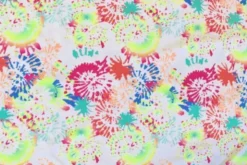 Lycra - Bright Color Art on White
