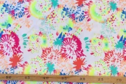Lycra - Bright Color Art on White