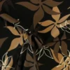 Lycra - Brown/Camel Flowers in Black
