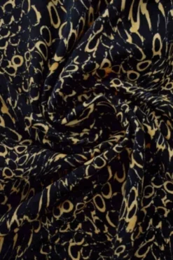 Lycra - Camel and Black Bubble Art