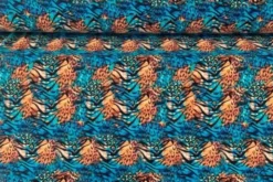 Lycra - Cheetah and Tiger Stripes on Blue
