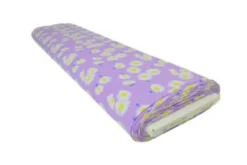 Lycra - Daisies on Lilac - PANEEL 80cm