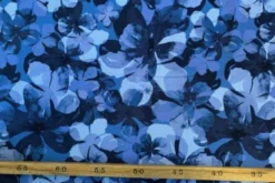 Lycra - Flowers in Blue