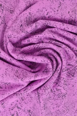 Lycra - Grey Aztec Print on Lilac