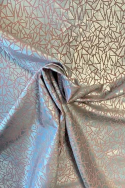 Lycra Lamé - Mosaic Silver/Old Pink