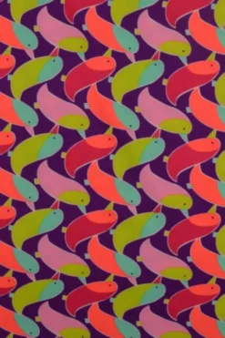 Lycra Neon Birds