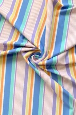 Lycra - Pastel Lines and Stripes