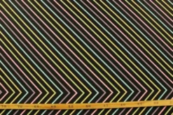 Lycra - Pastel Stripes on Black