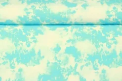 Lycra - Tie Dye Bright Aqua