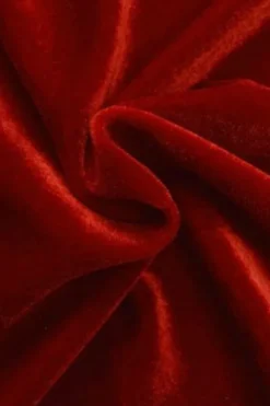 Lycra Velours Rood - 01