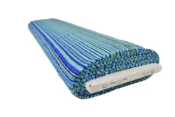 Lycra - Wavy Stripes Blue/Green
