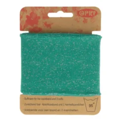 Manchetten Band - Lurex Turquoise