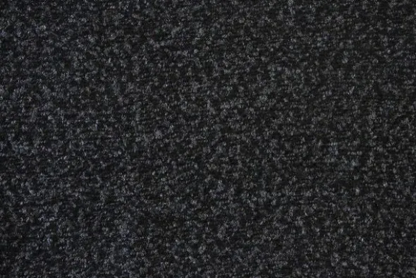 Mantelstof - Melange Black/Shiny Grey