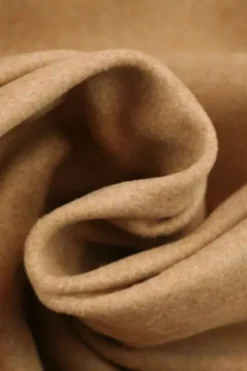 Mantelstof Wol - Camel