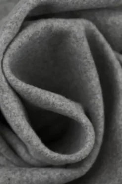 Mantelstof Wol - Licht Grijs