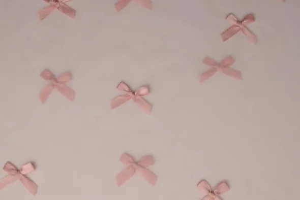 Mesh - Bow Tie - Old Pink