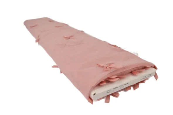Mesh - Bow Tie - Old Pink