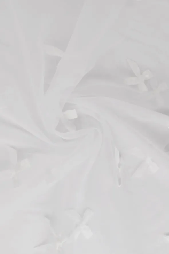 Mesh - Bow Tie - White