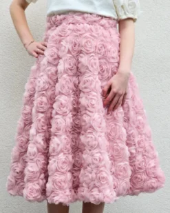 Mesh - Bridal Roses - Fancy Black