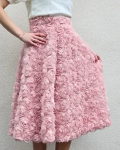 Mesh - Bridal Roses - Old Pink