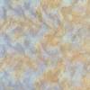 Mesh - Embroidery Feathers - Apricot/White