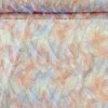 Mesh - Embroidery Feathers - Light Peach/White