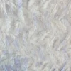 Mesh - Embroidery Feathers - Off White/Lavender