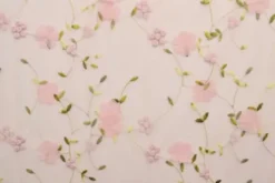 Mesh - Embroidery Floral - Light Pink 11