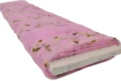 Mesh - Embroidery Floral - Pink 02